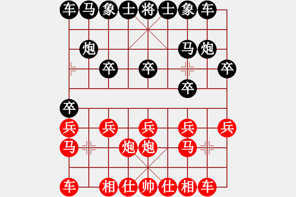 象棋棋譜圖片：qq評測對局20150122 1445 - 順德[1160912238]-落燈花[10991365 - 步數(shù)：10 