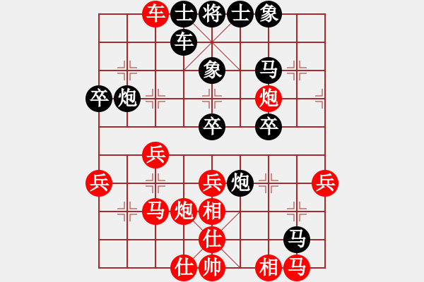 象棋棋譜圖片：1 - 步數(shù)：40 