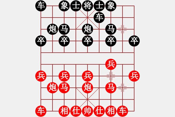 象棋棋谱图片：吕莫愁(4段)-负-高大师(6段) - 步数：10 