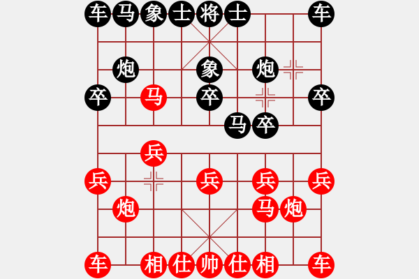 象棋棋譜圖片：中盤軟手(8級)-勝-畫片(9級) - 步數(shù)：10 