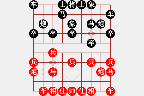 象棋棋谱图片：习武之人(无极)-胜-shiga(地煞) - 步数：10 