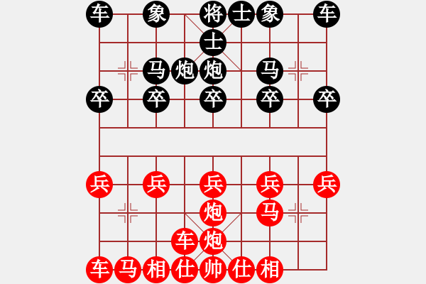 象棋棋譜圖片：雷公炮１ - 步數(shù)：10 