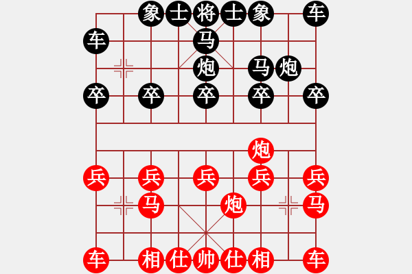 象棋棋譜圖片：天使[773775878] -VS- 橫才俊儒[292832991] - 步數(shù)：10 