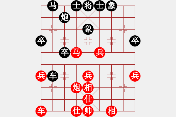 象棋棋谱图片：鲁班(4段)-胜-温州天骄(6段) - 步数：40 