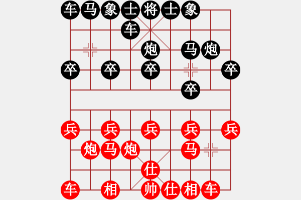 象棋棋譜圖片：1314局 A62- 過宮炮對(duì)橫車-旋風(fēng)引擎23層(2787) 先勝 徐晃(1450) - 步數(shù)：10 