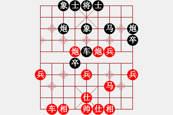 象棋棋譜圖片：重慶豐都 周杰 負(fù) 重慶南岸 張若愚 - 步數(shù)：40 