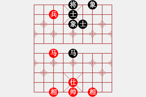 象棋棋譜圖片：五七炮進(jìn)七兵對(duì)高車(chē)保馬（和棋） - 步數(shù)：130 