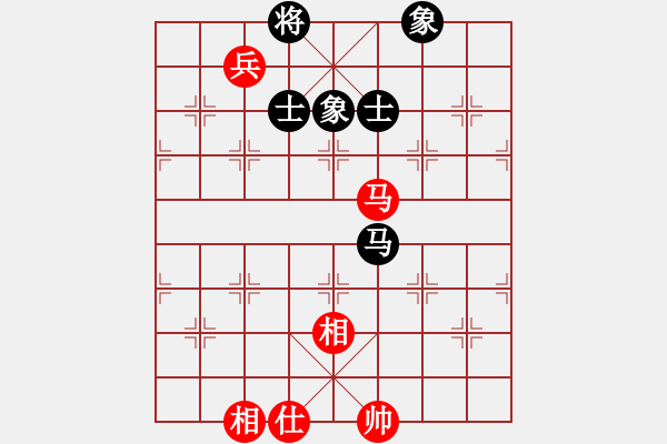 象棋棋譜圖片：五七炮進(jìn)七兵對(duì)高車(chē)保馬（和棋） - 步數(shù)：180 