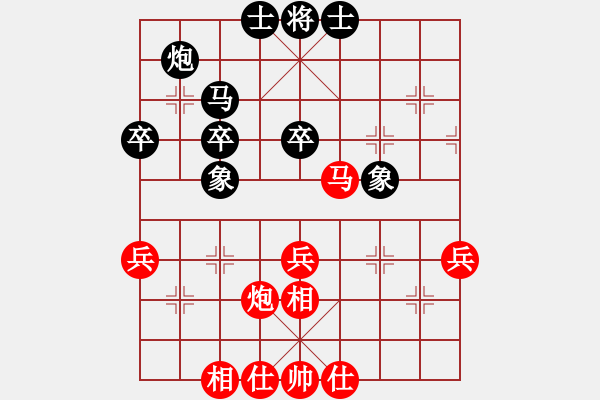 象棋棋譜圖片：五七炮進(jìn)七兵對(duì)高車(chē)保馬（和棋） - 步數(shù)：60 