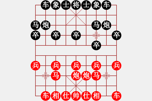 象棋棋譜圖片：歐陽(yáng)德寧先負(fù)樂(lè)大勇-進(jìn)7卒對(duì)士角炮-2022年5月4日 - 步數(shù)：10 