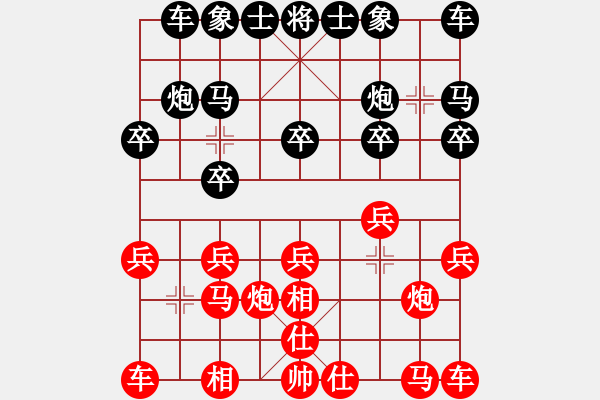 象棋棋谱图片：高修(北斗)-胜-钱生(无极) - 步数：10 