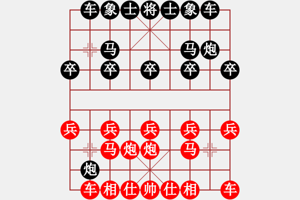 象棋棋谱图片：天津棋女(3r)-和-防守(8段) - 步数：10 