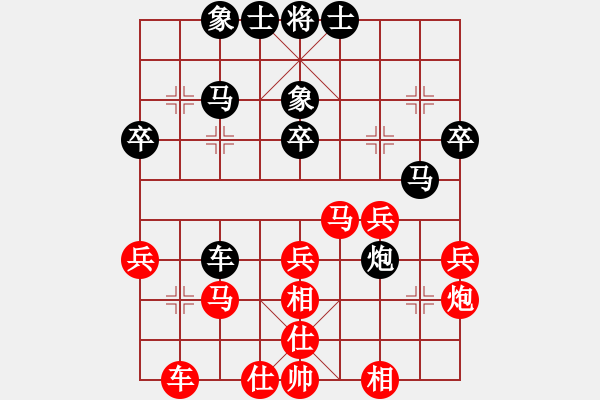 象棋棋谱图片：天津棋女(3r)-和-防守(8段) - 步数：40 