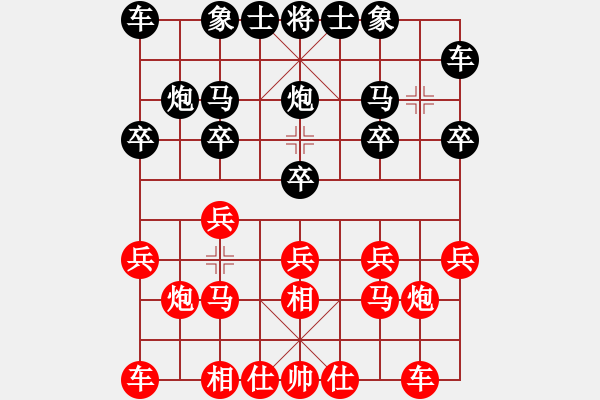 象棋棋谱图片：纯人上华山(6星)-胜-林妹(6星) - 步数：10 