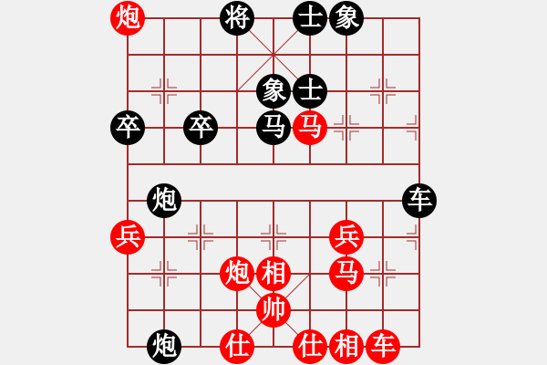 象棋棋譜圖片：唯一的第一(日帥)-負(fù)-獨火星孔亮(月將) - 步數(shù)：50 