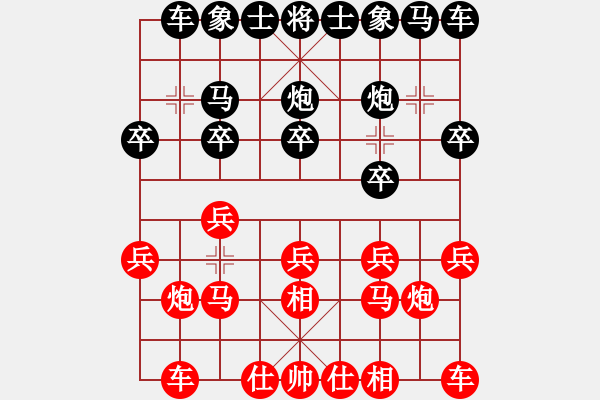 象棋棋譜圖片：xxinnian(2段)-勝-白氏劍客(3段) - 步數(shù)：10 