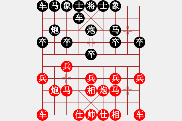 象棋棋譜圖片：襄寧姥爺[紅] -VS- 橫才俊儒[黑] - 步數(shù)：10 