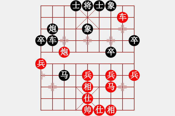 象棋棋譜圖片：緣份社內(nèi)部賽6輪10臺(tái)：開刀(9段)-和-牛后炮(4r) - 步數(shù)：40 