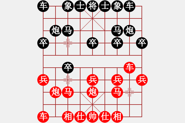 象棋棋譜圖片：山西呂梁 馬利平 和 特級大師 洪智 - 步數(shù)：10 