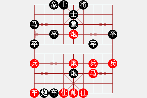 象棋棋譜圖片：橫才俊儒[292832991] -VS- shzgxscr[1828357211] - 步數(shù)：40 