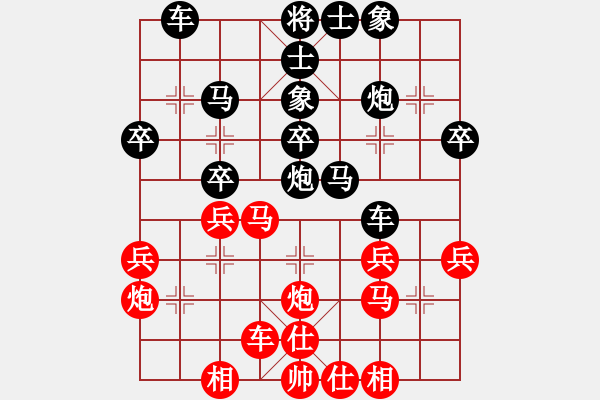 象棋棋譜圖片：小島弈郎(5段)-負(fù)-攻防專家(6段) - 步數(shù)：30 