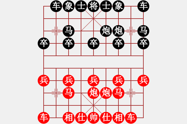 象棋棋譜圖片：赤小狐(9星)-和-海下天(9星) - 步數(shù)：10 