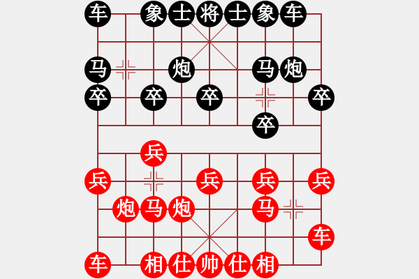 象棋棋譜圖片：森哥[807243630] VS __________西門雪[519770829] - 步數：10 