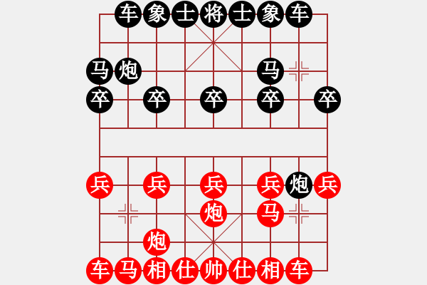 象棋棋譜圖片：甘肅象棋聯(lián)盟基地二 甘肅群李毅然 先和 晉陽張建立 - 步數(shù)：10 