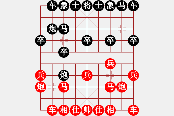 象棋棋譜圖片：北京棋院 任剛 勝 武漢萬科俱樂部 萬科 - 步數(shù)：10 