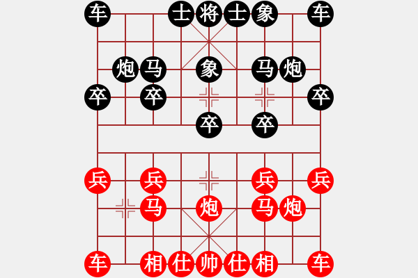 象棋棋譜圖片：一怒犯天條[紅] -VS- 吾尊神意降臨[黑] - 步數(shù)：10 