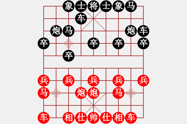 象棋棋譜圖片：九十(1段)-負(fù)-聯(lián)合攻擊(9級(jí)) - 步數(shù)：10 