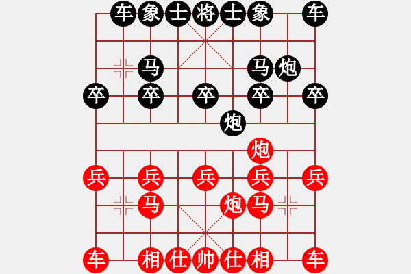 象棋棋譜圖片：1202局 A04- 巡河炮局-小蟲引擎23層(先勝)業(yè)4-2 - 步數(shù)：10 