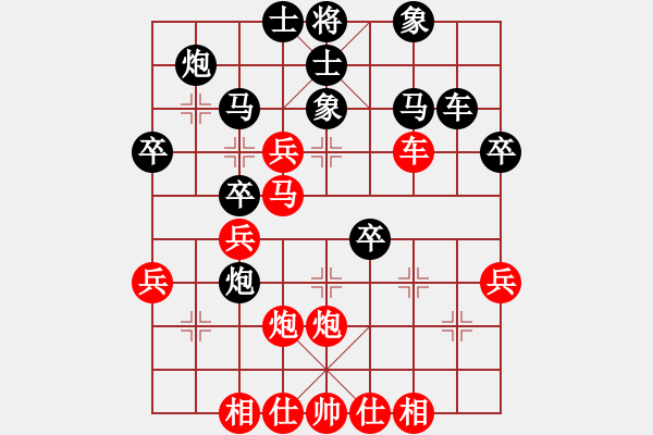 象棋棋譜圖片：［綠林論道］探究中炮過(guò)河車ＶＳ屏風(fēng)馬高車保馬新變 2 - 步數(shù)：40 