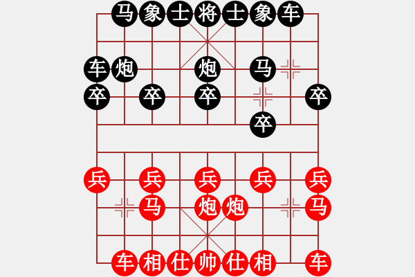 象棋棋谱图片：2016首届金华凤林杯象棋赛张彬先胜郭显云 - 步数：10 