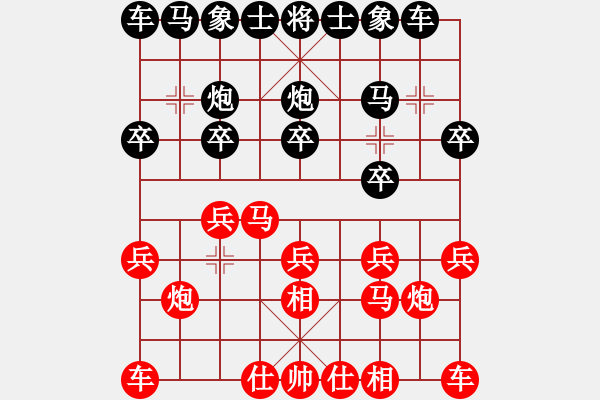 象棋棋譜圖片：負(fù)分太后 魚[紅] -VS- 快樂男孩[黑](3) - 步數(shù)：10 