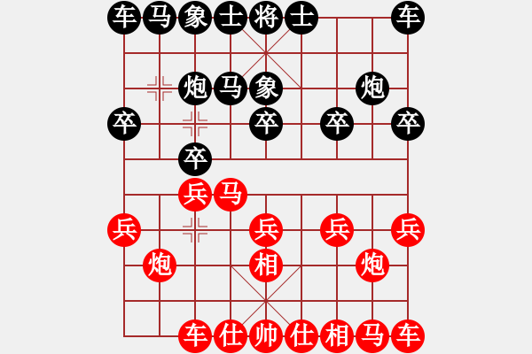 象棋棋譜圖片：2022.1.28.5JJ五分鐘先勝列相局 - 步數(shù)：10 