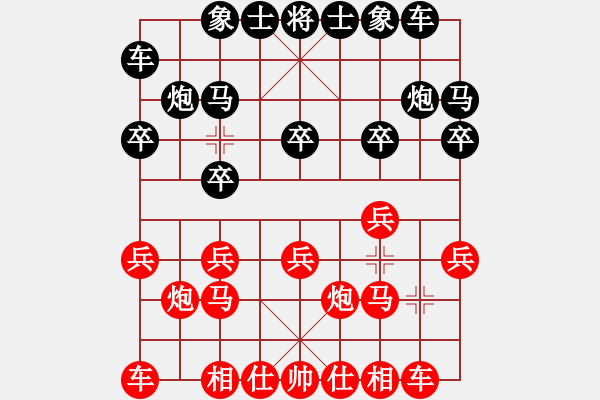 象棋棋譜圖片：河北省象棋協(xié)會(huì) 李紫鑫 負(fù) 杭州市棋類協(xié)會(huì) 張玄弈 - 步數(shù)：10 