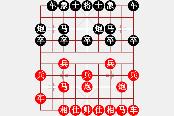 象棋棋譜圖片：[天]醉棋兒[黑] -VS- の舊卡の[紅] - 步數(shù)：10 