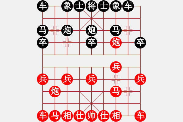 象棋棋譜圖片：金鉤炮經(jīng)典：河西山貓[2297318743] -VS- 你擁抱的溫度∝[794297680] - 步數(shù)：10 