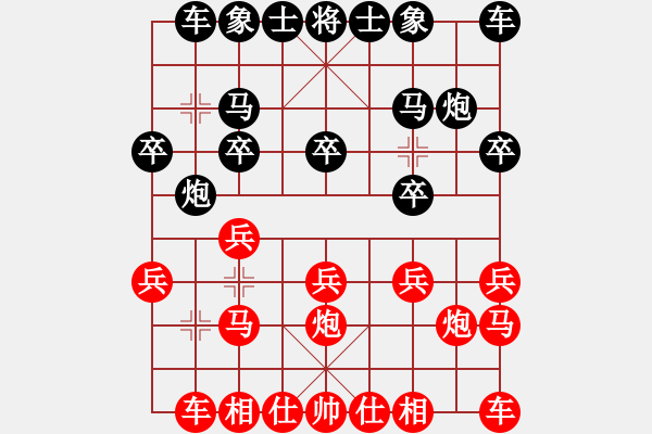 象棋棋譜圖片：洞悉天機[-](業(yè)余五級) 勝 強[332198845](業(yè)余四級) - 步數(shù)：10 