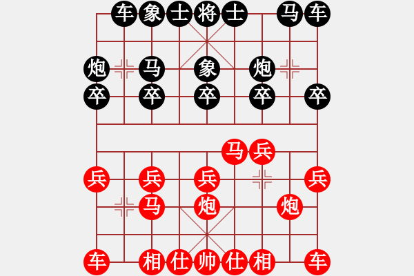 象棋棋譜圖片：進(jìn)兵對(duì)卒底炮 zzbdwm勝 - 步數(shù)：10 