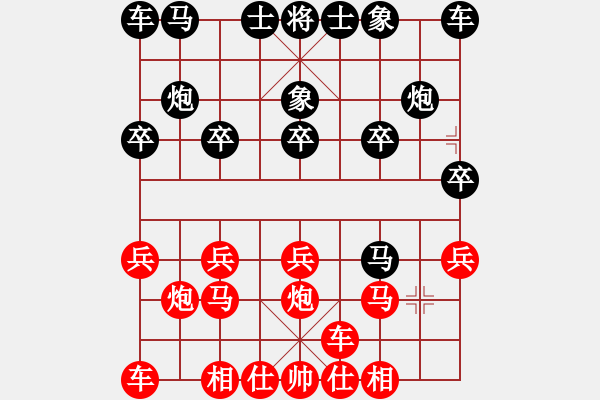 象棋棋譜圖片：橫才俊儒[292832991] -VS- ┌℡牧野小超 [274647234] - 步數(shù)：10 