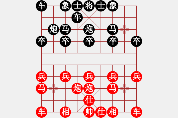 象棋棋譜圖片：CQ[2323772798] -VS- ㄣmanners[50104345] - 步數(shù)：10 