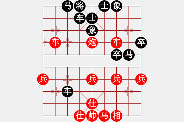 象棋棋譜圖片：bbboy002(8級(jí))-勝-龍騰戰(zhàn)棋(1段) - 步數(shù)：40 