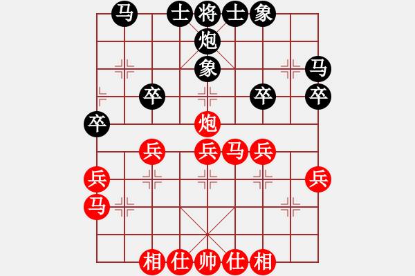 象棋棋譜圖片：人機(jī)大戰(zhàn)――未來象棋的發(fā)展趨勢 - 步數(shù)：30 