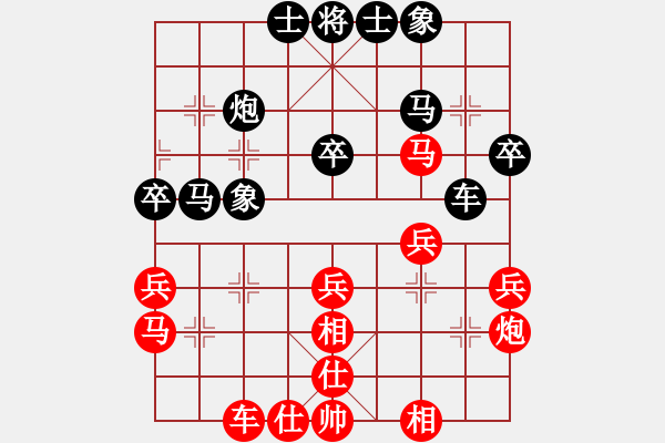 象棋棋譜圖片：superssong(8星)-和-newabcdb(8星) - 步數(shù)：30 