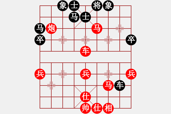 象棋棋譜圖片：起馬對黑右士角炮（旋風(fēng)V7.0先勝巫師業(yè)余級） - 步數(shù)：50 