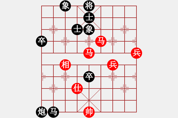 象棋棋譜圖片：三星拱照(6段)-和-豬大圣(3段) - 步數(shù)：100 