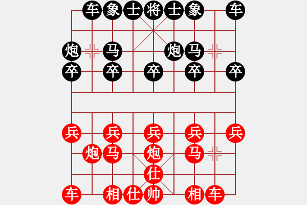 象棋棋譜圖片：laohuanga(9星)-和-軒然飄逸(9星) - 步數(shù)：10 