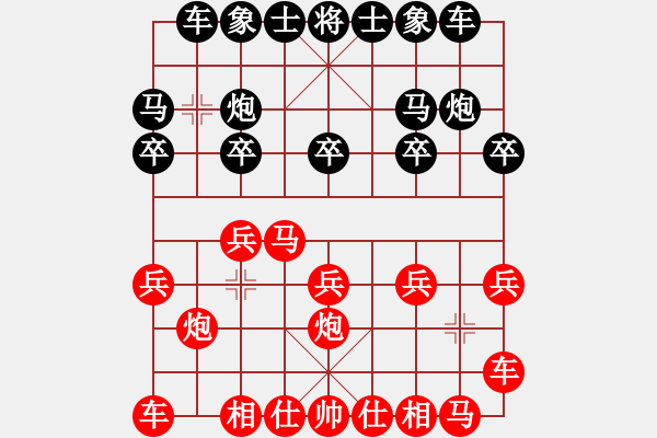 象棋棋譜圖片：★圓月彎刀 先負★┛教育你 - 步數(shù)：10 